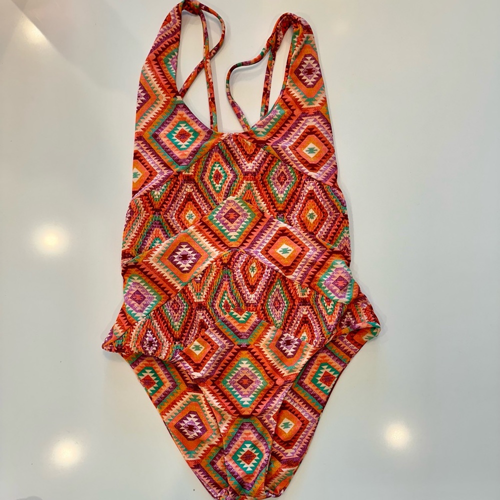 Tori Praver Reversible Seafoam Swimsuit S/M